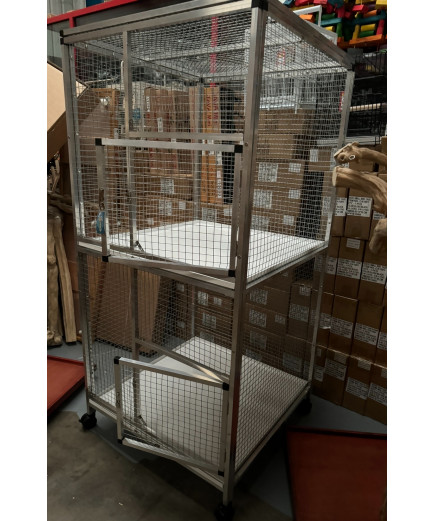 Aluminium Double Breeding Parrot Cage